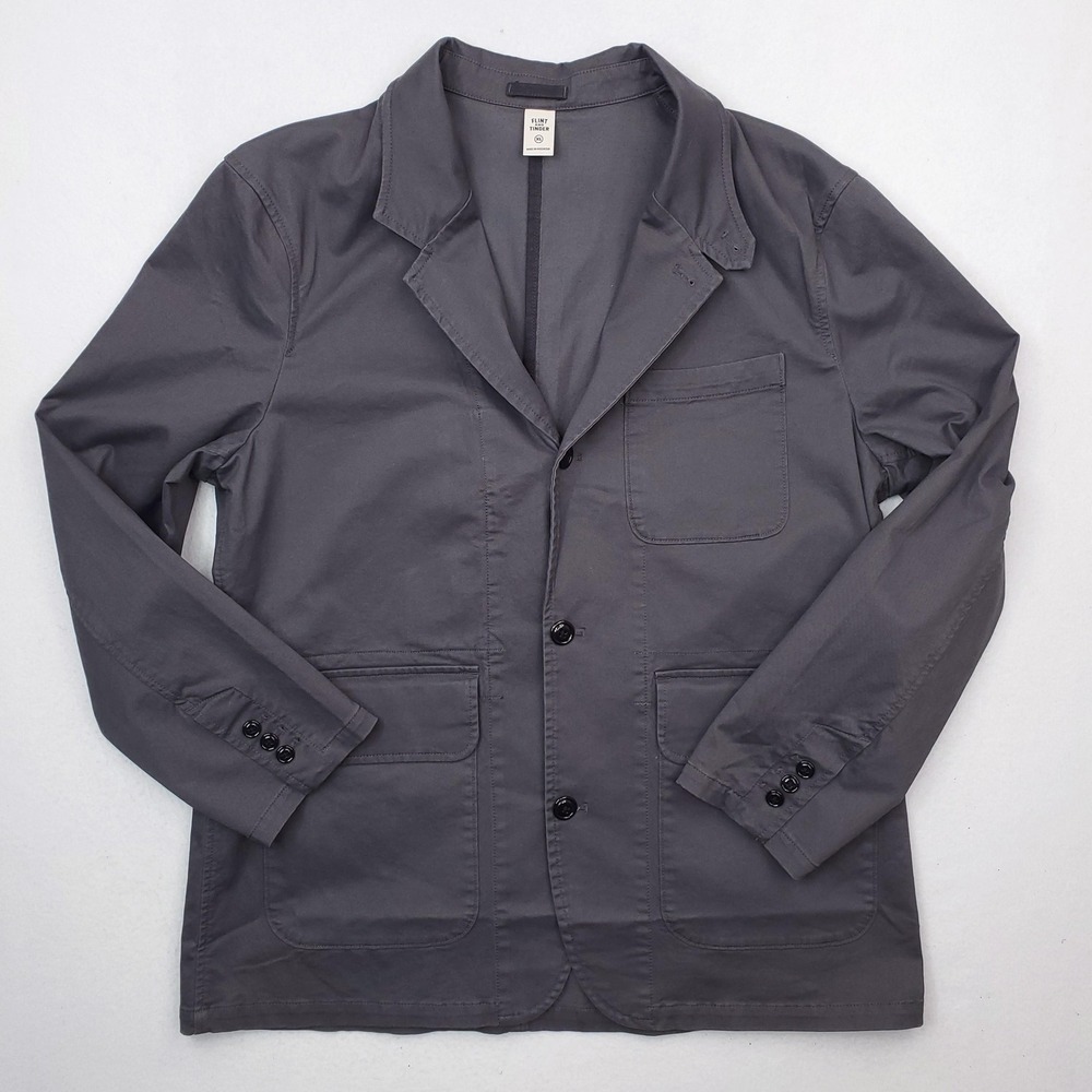 Flint and Tinder 365 Utility Jacket Mens XL Gray Stretch Chore Coat Workwear